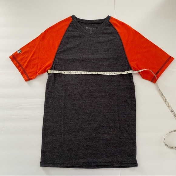 Holloway baseball tee orange grey Small - Picture 6 of 8